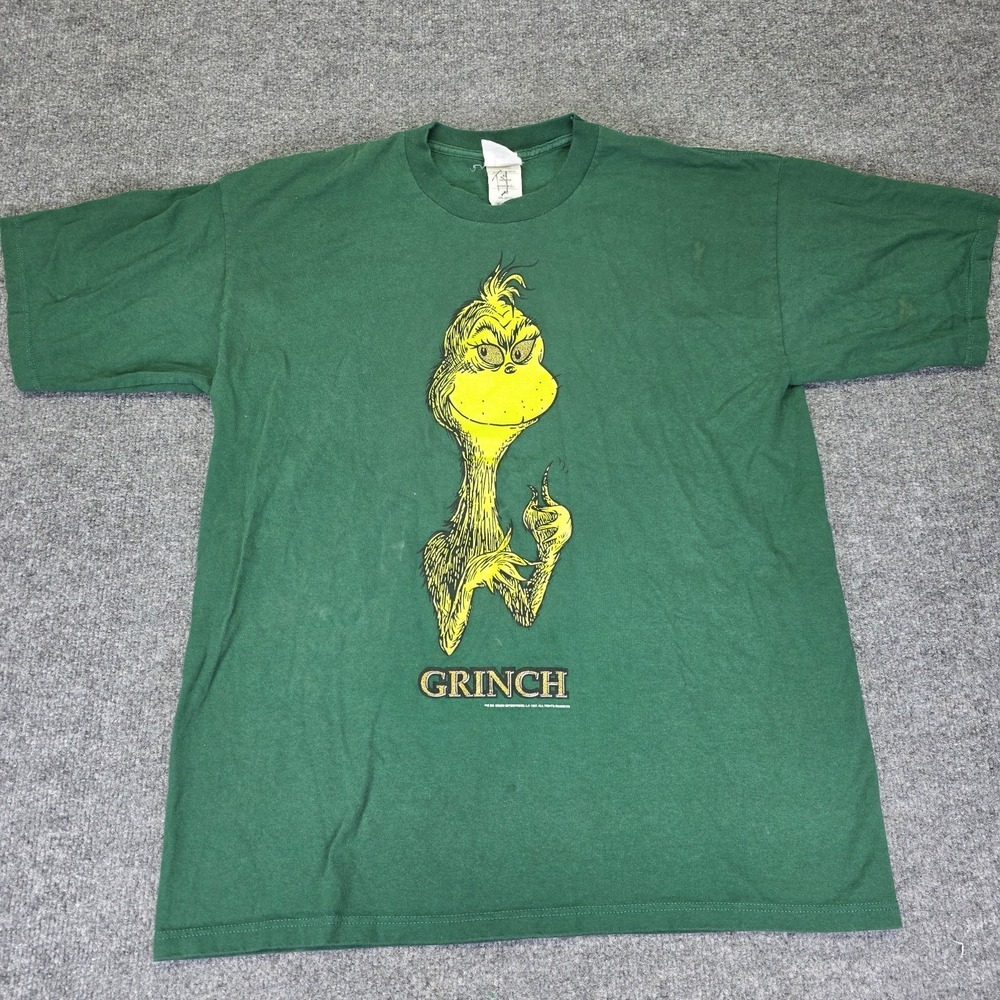 Vintage 90s Dr Seuss T Shirt Wear Mens XL 1997 Green‎ Mount Crumpet Cartoon
